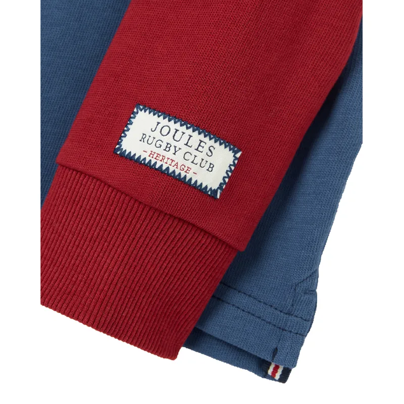 Joules Boys Union Rugby Shirt - French Navy-3